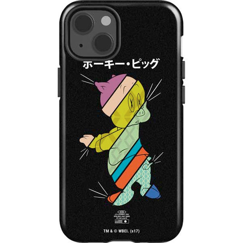 Looney Tunes Porky Pig Sliced Juxtapose iPhone 15 Impact Case